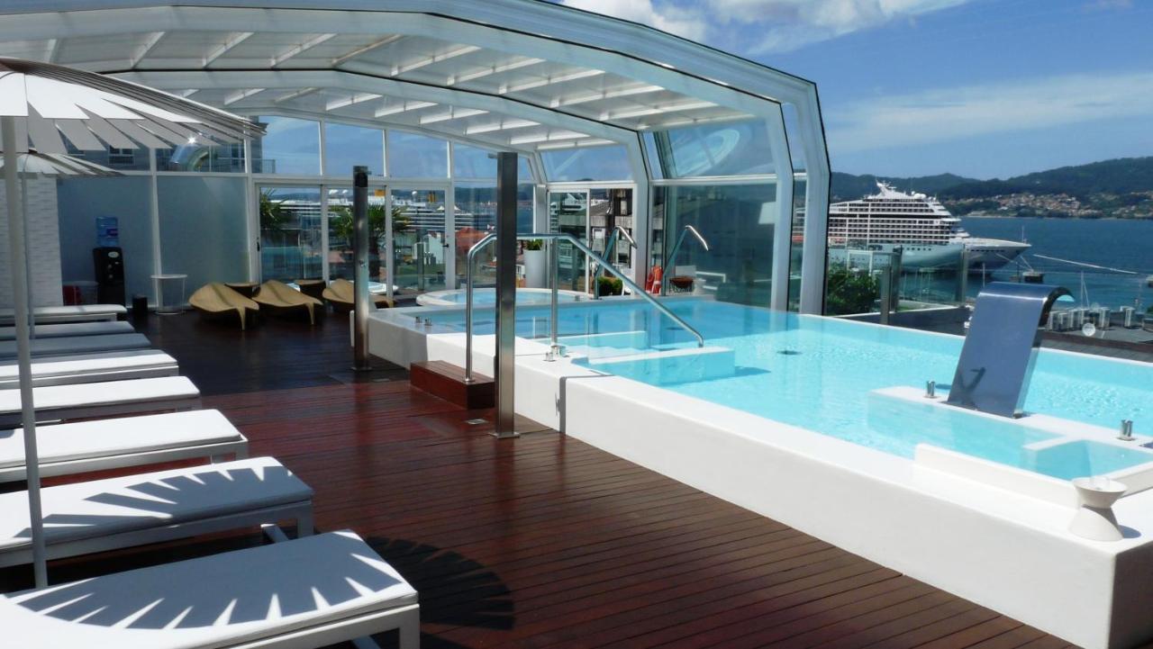 Gran Hotel Nagari Boutique & Spa Vigo Eksteriør billede The rooftop pool