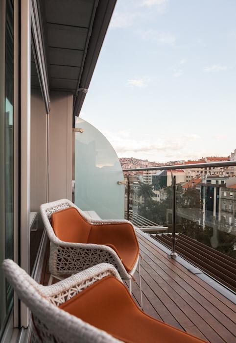 Gran Hotel Nagari Boutique & Spa Vigo Eksteriør billede A balcony